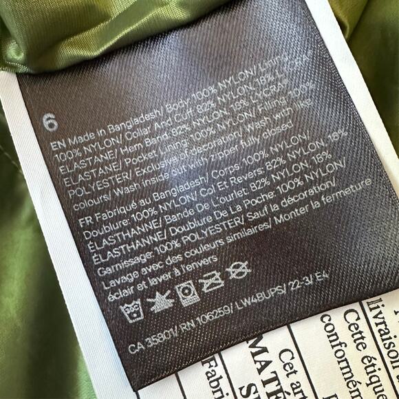 LULULEMON Non-Stop Bomber Jacket Green Foliage Insulated Reversible - Picture 14 of 16